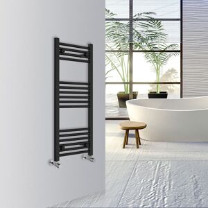 Warmehaus Straight Bathroom Heated Towel Rail Warmer Radiator Central Heating 1000x400mm Black Warmehaus Straight Bathroom Heated Towel Rail Warmer Radiator Central Heating 1000x400mm Black