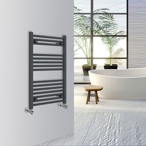 Warmehaus - Straight Bathroom Heated Towel Rail Warmer Radiator Central Heating 800x500mm Anthracite Warmehaus - Straight Bathroom Heated Towel Rail Warmer Radiator Central Heating 800x500mm Anthracite