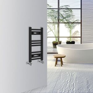 Warmehaus - Straight Bathroom Heated Towel Rail Warmer Radiator Central Heating 600x300mm Black Warmehaus - Straight Bathroom Heated Towel Rail Warmer Radiator Central Heating 600x300mm Black