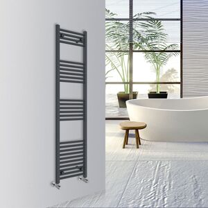 Warmehaus - Straight Bathroom Heated Towel Rail Warmer Radiator Central Heating 1600x400mm Anthracite Warmehaus - Straight Bathroom Heated Towel Rail Warmer Radiator Central Heating 1600x400mm Anthracite