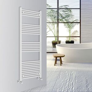 Warmehaus - Straight Bathroom Heated Towel Rail Warmer Radiator Central Heating 1600x600mm White Warmehaus - Straight Bathroom Heated Towel Rail Warmer Radiator Central Heating 1600x600mm White