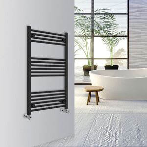Warmehaus - Straight Bathroom Heated Towel Rail Warmer Radiator Central Heating 1000x600mm Black Warmehaus - Straight Bathroom Heated Towel Rail Warmer Radiator Central Heating 1000x600mm Black
