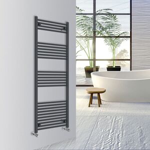 Warmehaus - Straight Bathroom Heated Towel Rail Warmer Radiator Central Heating 1600x600mm Anthracite Warmehaus - Straight Bathroom Heated Towel Rail Warmer Radiator Central Heating 1600x600mm Anthracite