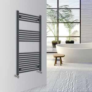 Warmehaus - Straight Bathroom Heated Towel Rail Warmer Radiator Central Heating 1200x600mm Anthracite Warmehaus - Straight Bathroom Heated Towel Rail Warmer Radiator Central Heating 1200x600mm Anthracite