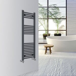 Warmehaus - Straight Bathroom Heated Towel Rail Warmer Radiator Central Heating 1200x400mm Anthracite Warmehaus - Straight Bathroom Heated Towel Rail Warmer Radiator Central Heating 1200x400mm Anthracite