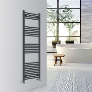 Warmehaus - Straight Bathroom Heated Towel Rail Warmer Radiator Central Heating 1600x500mm Anthracite Warmehaus - Straight Bathroom Heated Towel Rail Warmer Radiator Central Heating 1600x500mm Anthracite
