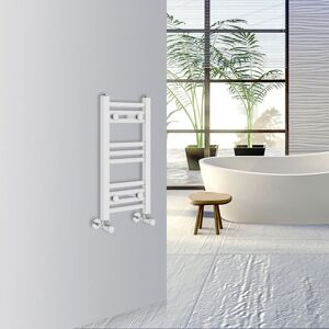 Warmehaus - Straight Bathroom Heated Towel Rail Warmer Radiator Central Heating 600x300mm White Warmehaus - Straight Bathroom Heated Towel Rail Warmer Radiator Central Heating 600x300mm White