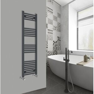 Warmehaus - Straight Anthracite Bathroom Ladder Radiator 1400x400mm Warmehaus - Straight Anthracite Bathroom Ladder Radiator 1400x400mm