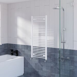 Warmehaus - Straight Heated Towel Rail Bathroom Radiator White 1100x500mm Warmehaus - Straight Heated Towel Rail Bathroom Radiator White 1100x500mm