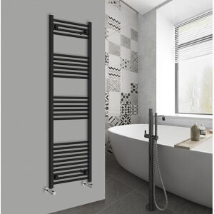 Warmehaus - Straight Black Bathroom Ladder Radiator 1600x500mm Warmehaus - Straight Black Bathroom Ladder Radiator 1600x500mm