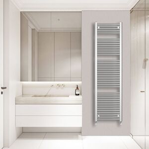 Warmehaus - Chrome Straight Bathroom Heated Radiator 1800x500mm Warmehaus - Chrome Straight Bathroom Heated Radiator 1800x500mm