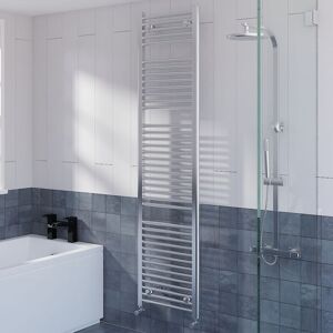 Warmehaus - Straight Heated Towel Rail Bathroom Radiator Chrome 1800x450mm Warmehaus - Straight Heated Towel Rail Bathroom Radiator Chrome 1800x450mm