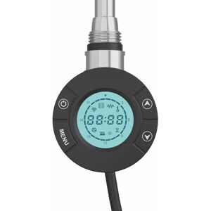 WARMEHAUS Smart WiFi Thermostatic Towel Rail Electric Heating Element with Timer lcd Display, Child Lock Function Dual Fuel for Bathroom Heated Towel Rails and WARMEHAUS Smart WiFi Thermostatic Towel Rail Electric Heating Element with Timer lcd Display, Child Lock Function Dual Fuel for Bathroom Heated Towel Rails and