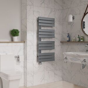 Warmehaus - Touch Screen Electric Flat Towel Rail 1126x500mm Gunmetal Warmehaus - Touch Screen Electric Flat Towel Rail 1126x500mm Gunmetal