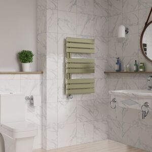 Warmehaus - Touch Screen Electric Flat Towel Rail 824x500mm Brushed Brass Warmehaus - Touch Screen Electric Flat Towel Rail 824x500mm Brushed Brass