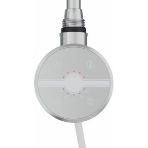 WARMEHAUS Touch Screen Thermostatic Electric Heating Element with Timer lcd Display Dual Fuel for Bathroom Heated Towel Rails and Radiators Chrome 800W WARMEHAUS Touch Screen Thermostatic Electric Heating Element with Timer lcd Display Dual Fuel for Bathroom Heated Towel Rails and Radiators Chrome 800W