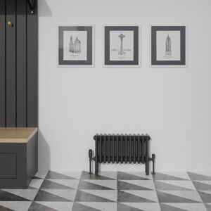 Warmehaus - Traditional Black Quadruple Column Radiator 300x605mm Warmehaus - Traditional Black Quadruple Column Radiator 300x605mm