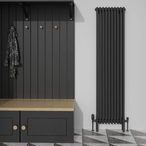 Warmehaus - Traditional Black Quadruple Column Radiator 1800x470mm Warmehaus - Traditional Black Quadruple Column Radiator 1800x470mm