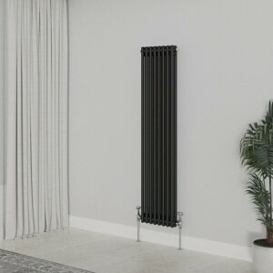 Warmehaus - Traditional Radiator Black Double Column 1500x380mm Warmehaus - Traditional Radiator Black Double Column 1500x380mm