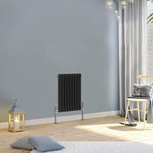 Warmehaus - Traditional Double Column Black Radiator 600x425mm Warmehaus - Traditional Double Column Black Radiator 600x425mm