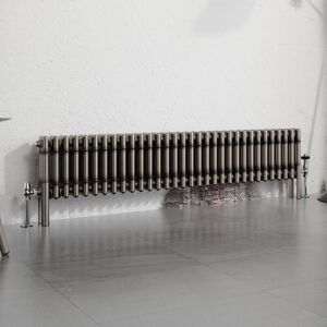 Warmehaus Traditional Radiator Raw Metal 300x1462mm Triple Column Warmehaus Traditional Radiator Raw Metal 300x1462mm Triple Column