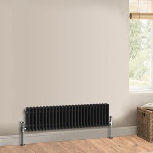 Warmehaus - Traditional Triple Column Black Radiator 300x1190mm Warmehaus - Traditional Triple Column Black Radiator 300x1190mm