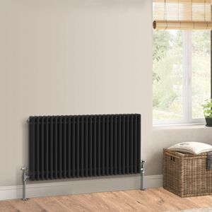 Warmehaus - Traditional Triple Column Black Radiator 600x1190mm Warmehaus - Traditional Triple Column Black Radiator 600x1190mm