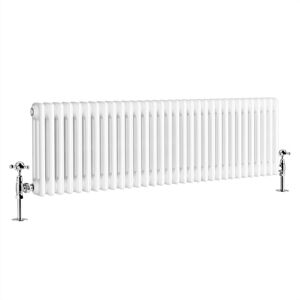 Warmehaus - Traditional Triple Column White Radiator 300 x 1460mm Warmehaus - Traditional Triple Column White Radiator 300 x 1460mm