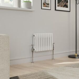 Warmehaus - Traditional Triple Column White Radiator Cast Iron Style Radiators 300 x 427mm Warmehaus - Traditional Triple Column White Radiator Cast Iron Style Radiators 300 x 427mm