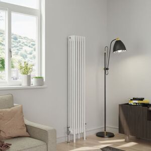 Warmehaus - Traditional 4 Column White Radiator Cast Iron Style Radiators 1500 x 290mm Warmehaus - Traditional 4 Column White Radiator Cast Iron Style Radiators 1500 x 290mm