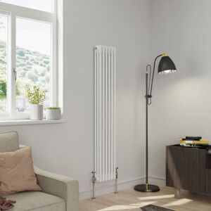 Warmehaus - Traditional Triple Column White Radiator Cast Iron Style Radiators 1500 x 292mm Warmehaus - Traditional Triple Column White Radiator Cast Iron Style Radiators 1500 x 292mm