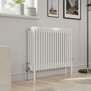 Warmehaus - Traditional 4 Column White Radiator Cast Iron Style Radiators 600 x 830mm Warmehaus - Traditional 4 Column White Radiator Cast Iron Style Radiators 600 x 830mm