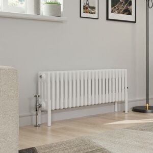 Warmehaus - Traditional 4 Column White Radiator Cast Iron Style Radiators 300 x 1010mm Warmehaus - Traditional 4 Column White Radiator Cast Iron Style Radiators 300 x 1010mm