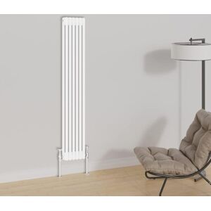 Warmehaus - Traditional Double Column White Radiator Cast Iron Style Radiators 1500 x 290mm Warmehaus - Traditional Double Column White Radiator Cast Iron Style Radiators 1500 x 290mm