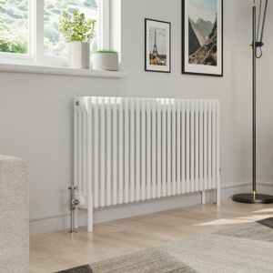 Warmehaus - Traditional 4 Column White Radiator Cast Iron Style Radiators 600 x 1190mm Warmehaus - Traditional 4 Column White Radiator Cast Iron Style Radiators 600 x 1190mm