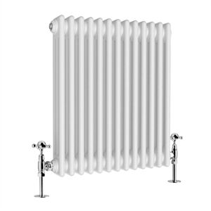 Warmehaus - Traditional Triple Column White Radiator 600 x 605mm Warmehaus - Traditional Triple Column White Radiator 600 x 605mm