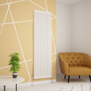 Warmehaus - White Traditional Vertical Radiator Double Column Cast Iron Style Panel Radiator Central Heating 1800x558mm Warmehaus - White Traditional Vertical Radiator Double Column Cast Iron Style Panel Radiator Central Heating 1800x558mm