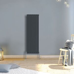 Warmehaus - Vertical Radiator Flat 1600 x 410mm Single Anthracite Warmehaus - Vertical Radiator Flat 1600 x 410mm Single Anthracite