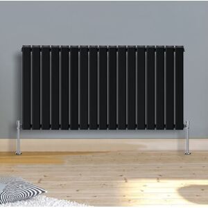 Warmehaus - Horizontal Radiator Flat Panel Double Black 600x1158mm Warmehaus - Horizontal Radiator Flat Panel Double Black 600x1158mm