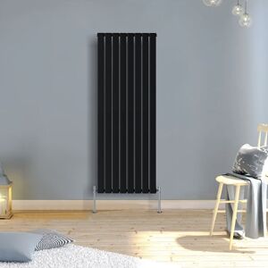 Warmehaus - Vertical Radiator Flat Panel Single Black 1800x546mm Warmehaus - Vertical Radiator Flat Panel Single Black 1800x546mm