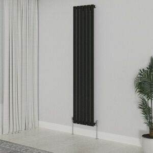 Warmehaus - Vertical 1800x408mm Flat Panel Radiator Black Single Warmehaus - Vertical 1800x408mm Flat Panel Radiator Black Single