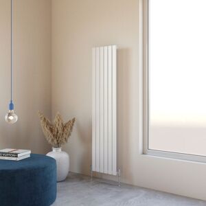 Acezanble - 1600x408mm Single White Vertical Flat Panel Central Heating Designer Radiator Acezanble - 1600x408mm Single White Vertical Flat Panel Central Heating Designer Radiator