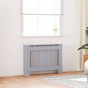 Radiator Cover 2 pcs Grey 112x19x81.5cm Engineered Wood vidaXL Radiator Cover 2 pcs Grey 112x19x81.5cm Engineered Wood vidaXL