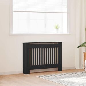 Radiator Cover 2 pcs Black 112x19x81.5cm Engineered Wood vidaXL Radiator Cover 2 pcs Black 112x19x81.5cm Engineered Wood vidaXL