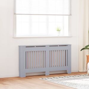 Radiator Cover 2 pcs Grey 152x19x81.5cm Engineered Wood vidaXL Radiator Cover 2 pcs Grey 152x19x81.5cm Engineered Wood vidaXL