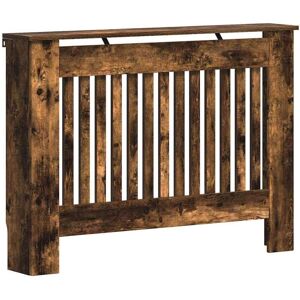 Radiator Cover Smoked Oak 112 x 19 x 81.5 cm Engineered Wood vidaXL Radiator Cover Smoked Oak 112 x 19 x 81.5 cm Engineered Wood vidaXL