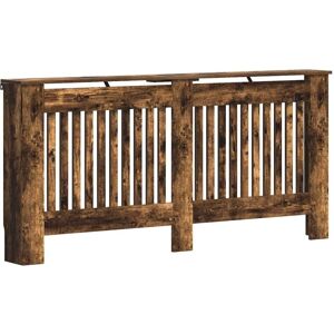 Radiator Cover Smoked Oak 172 x 19 x 81.5 cm Engineered Wood vidaXL Radiator Cover Smoked Oak 172 x 19 x 81.5 cm Engineered Wood vidaXL