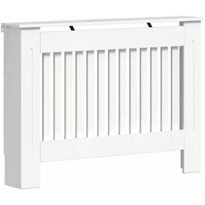 Radiator Cover High Gloss White 112 x 19 x 81.5 cm vidaXL Radiator Cover High Gloss White 112 x 19 x 81.5 cm vidaXL