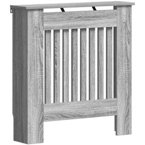 Radiator Cover Grey Sonoma 78 x 19 x 81.5 cm Engineered Wood vidaXL Radiator Cover Grey Sonoma 78 x 19 x 81.5 cm Engineered Wood vidaXL
