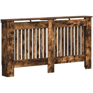 Radiator Cover Smoked Oak 152 x 19 x 81.5 cm Engineered Wood vidaXL Radiator Cover Smoked Oak 152 x 19 x 81.5 cm Engineered Wood vidaXL